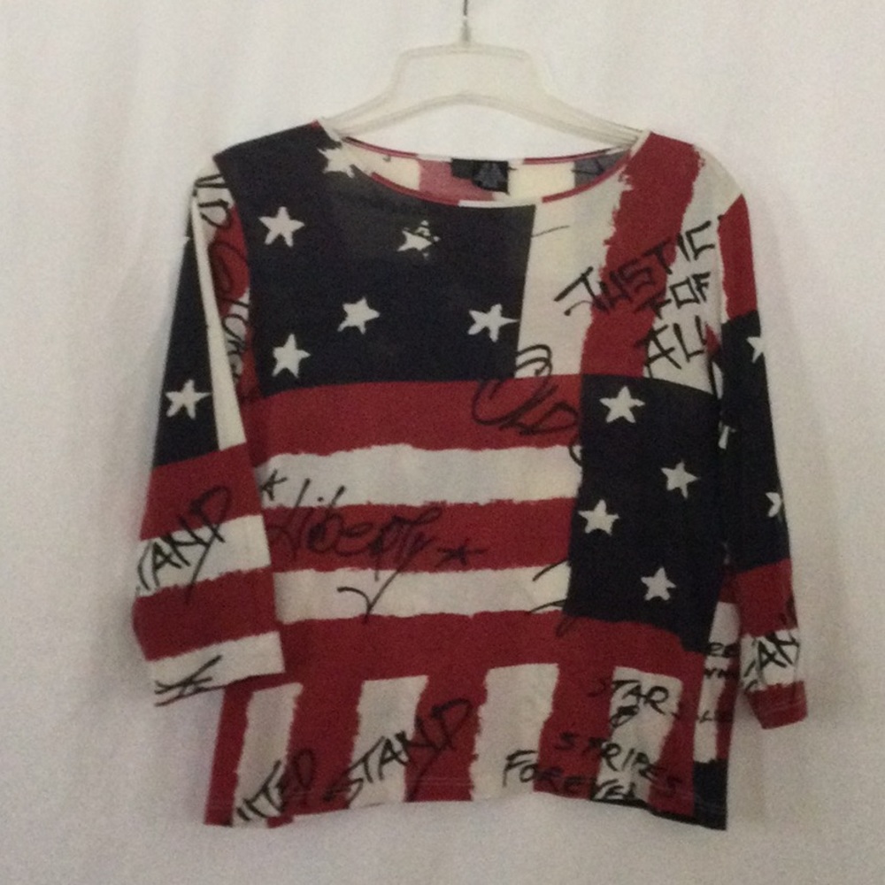 Ralph Lauren gently worn patriotic T-shirts super cute three-quarter sleeves